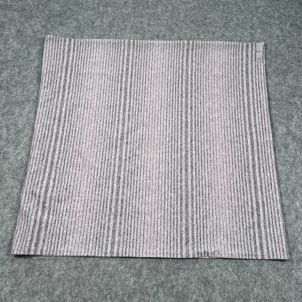 Lululemon Athletica Mini Akido Stripe Heathered Chrome Titanium Vinyasa Scarf
